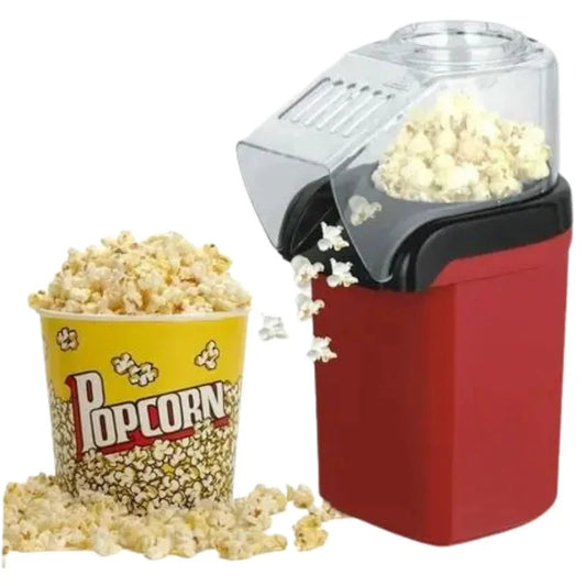 Oil Free Mini Popcorn Maker | Hot Air Popcorn Machine | Electric Popcorn Popper for Home & Kids | 1200W