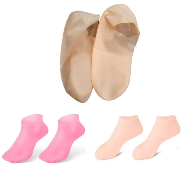 Silicone Jelly Socks | Ultra-Moisturizing Gel Foot Care & Spa Therapy | Without Box