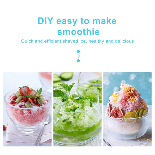 Manual Ice Crushing Shaver Maker Machine Gola Ganda Household Ice Crusher For Refreshing Summer Treats