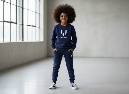 Kids Winter Tracksuit | New Designer 2-Piece Shirt & Trouser Set for Boys & Girls – Stylish, Warm & Comfy Winter Outfit small
