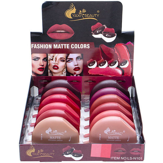 Velvet Matte Lipstick Lazy Lip Lipstick Matte Long Lasting Lipstick (random color) - Pack of 2