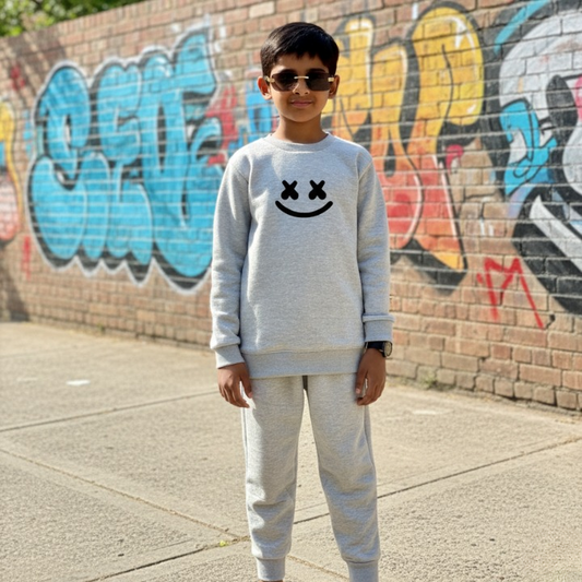 Kid’s Tracksuit Co-Ord Set | Sweatshirt & Trouser Outfit for Boys & Girls | Comfortable, Stylish & Warm Winter Clothing small