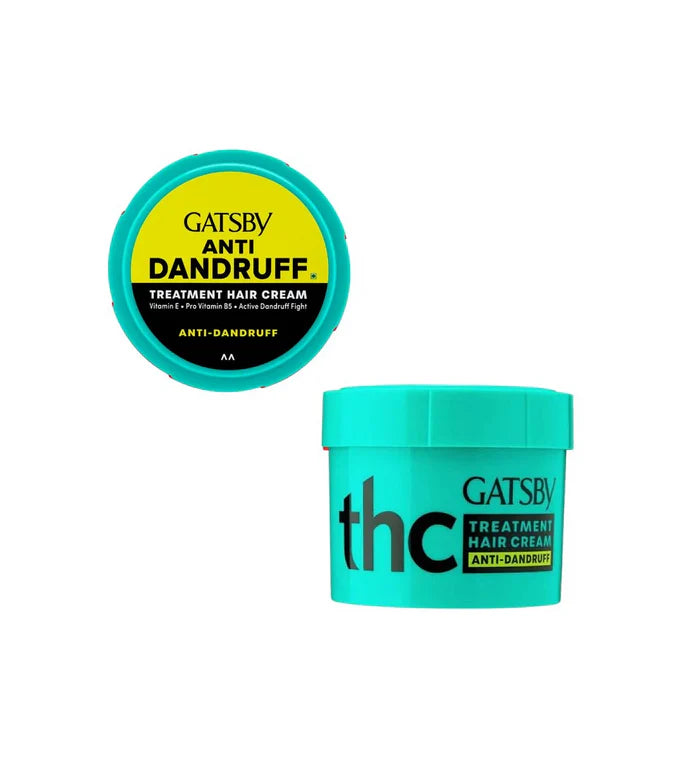 GATSBY Hair Cream (Anti-Dandruff) 125g Long Lasting Moisturizer with Vitamin E & Pro Vitamin B5