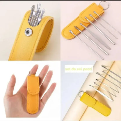 6-Piece Ear Wax Cleaning Kit |  Portable & Easy to Use